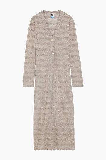 M MISSONI Metallic crochet-knit cardigan