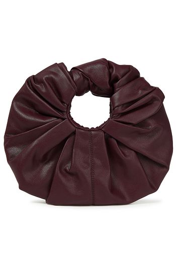 GIA STUDIOS Mini Croissant pleated vegan leather tote