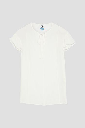 M MISSONI Ruffled silk crepe de chine blouse