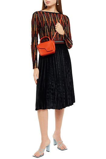 M MISSONI Pleated velvet skirt