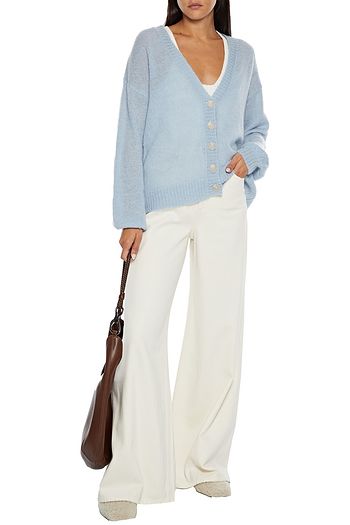 NAADAM Oversized brushed knitted cardigan