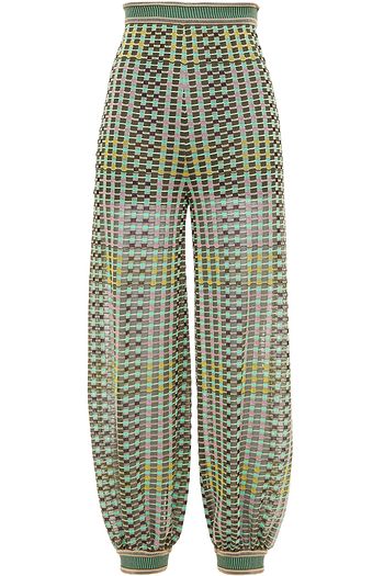 M MISSONI Crochet-knit cotton-blend tapered pants