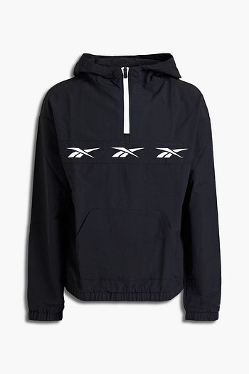 REEBOK Te Vector crinkled-shell hooded jacket