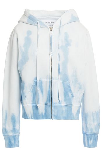 NILI LOTAN Callie Hoodie aus Baumwollfrottee mit Batikmuster