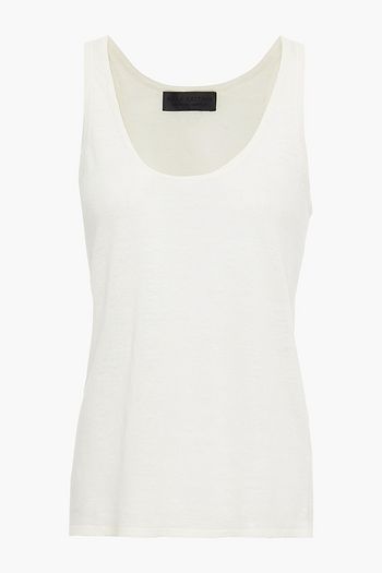 NILI LOTAN Natasha slub linen-jersey tank