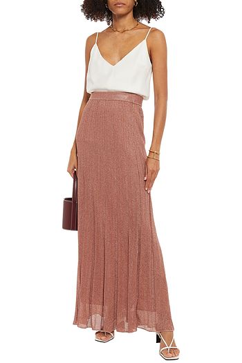 M MISSONI Metallic crochet-knit maxi skirt