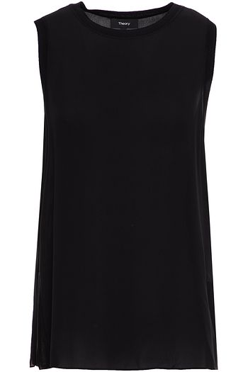THEORY Silk crepe de chine top