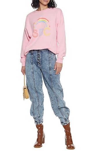 SEE BY CHLOÉ Printed French cotton-terry sweatshirt