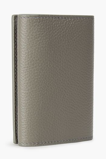 DUNHILL Pebbled-leather keychain