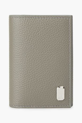 DUNHILL Pebbled-leather keychain