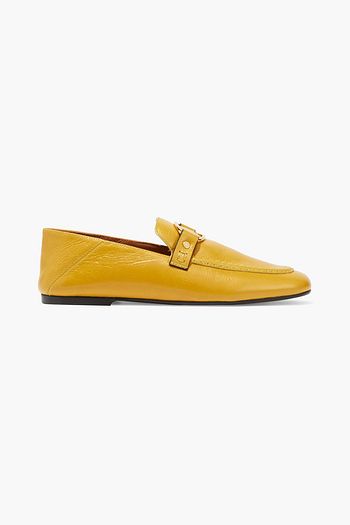 ISABEL MARANT Ferlyn buckle-embellished leather collapsible-heel loafers