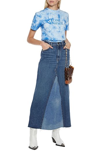 PACO RABANNE Printed tie-dyed cotton-jersey T-shirt