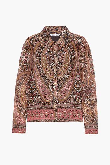 WALTER BAKER Adeline printed crepon shirt