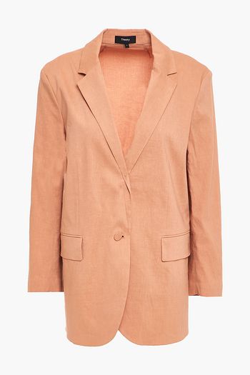 THEORY Linen-blend blazer