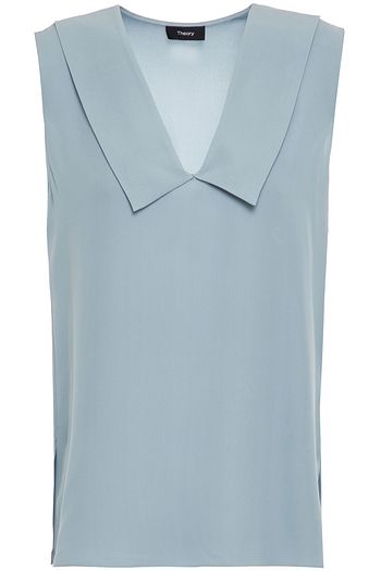 THEORY Silk crepe de chine top