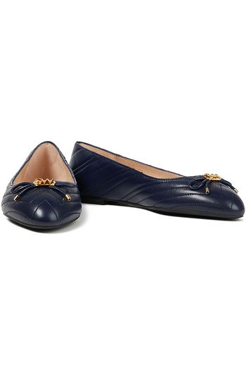 STUART WEITZMAN Hillia Ballerinas aus gestepptem Leder
