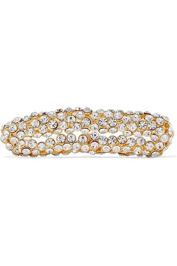 DRIES VAN NOTEN Gold-tone crystal brooch