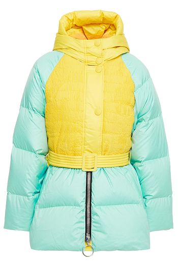 IENKI IENKI Poodle two-tone quilted shell hooded down jacket