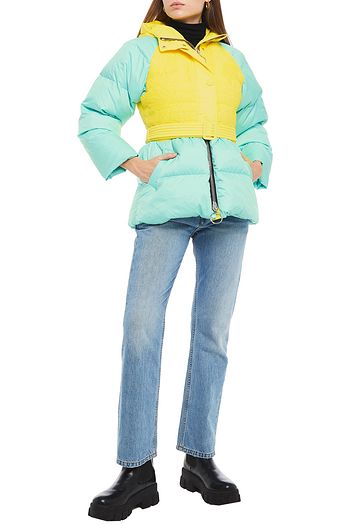 IENKI IENKI Poodle two-tone quilted shell hooded down jacket
