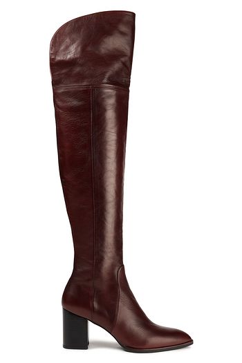 STUART WEITZMAN Raylene pebbled-leather over-the-knee boots
