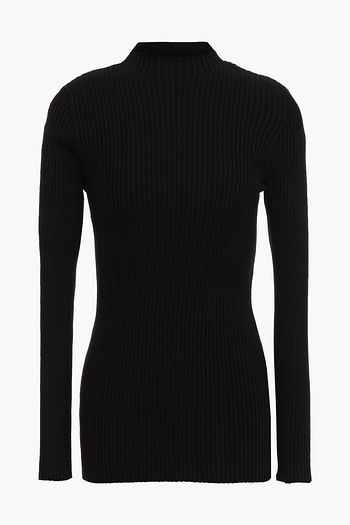 GIA STUDIOS Ribbed cotton and cashmere-blend turtleneck sweater