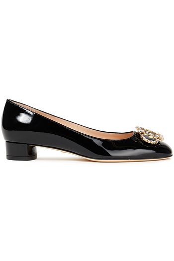 STUART WEITZMAN Anicia 25 Loafers aus Lackleder mit Verzierung