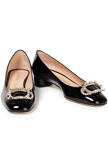 STUART WEITZMAN Anicia 25 Loafers aus Lackleder mit Verzierung