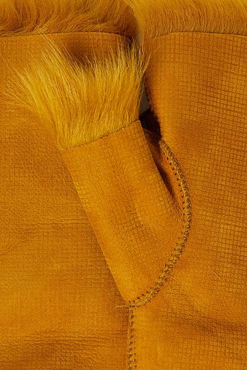 KARL DONOGHUE Shearling fingerless gloves