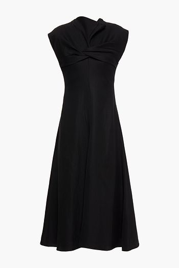GIA STUDIOS Twisted twill midi dress