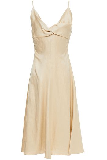 GIA STUDIOS Twist-front twill midi dress