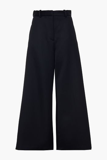 ROSETTA GETTY Wool-blend twill flared pants