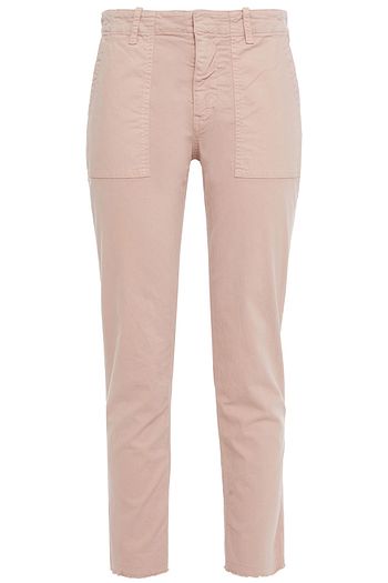 NILI LOTAN Jenna Cropped Hose mit schmalem Bein aus Stretch-Baumwolle