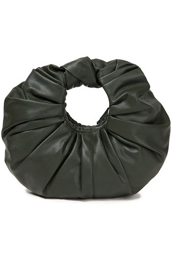 GIA STUDIOS Mini Croissant Tote Bag aus plissiertem veganem Leder
