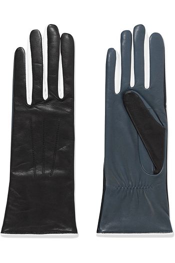 ISABEL MARANT Easy Rider two-tone leather gloves