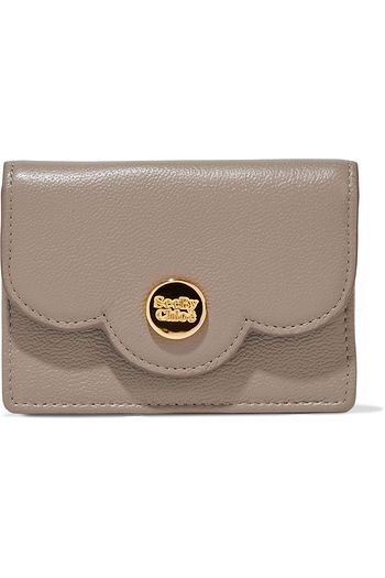 SEE BY CHLOÉ Polina scalloped pebbled-leather coin purse