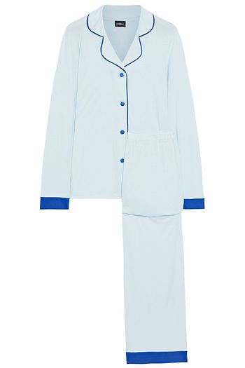 COSABELLA Bella two-tone Pima cotton and modal-blend jersey pajama set