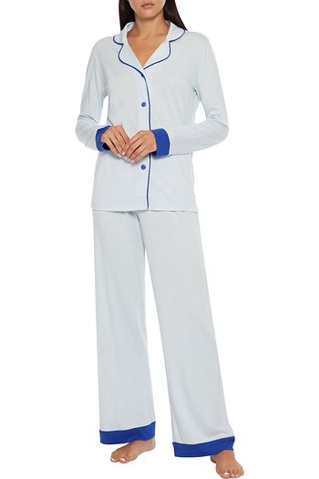 COSABELLA Bella two-tone Pima cotton and modal-blend jersey pajama set