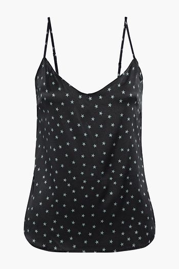 STELLA MCCARTNEY Printed stretch-silk satin camisole