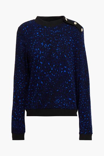 BAUM UND PFERDGARTEN Jaima leopard-print stretch-jersey top