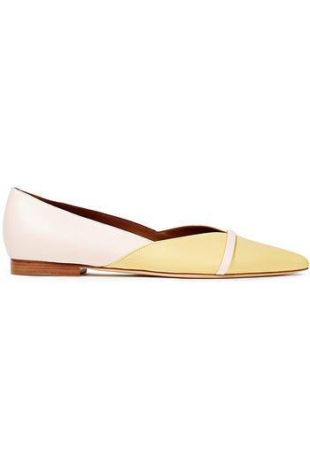 MALONE SOULIERS Colette two-tone leather point-toe flats