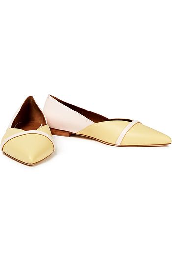 MALONE SOULIERS Colette two-tone leather point-toe flats
