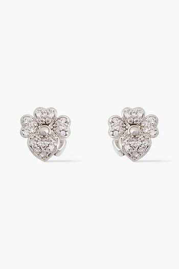 KATE SPADE NEW YORK Goldfarbene Ohrringe mit Kristallen