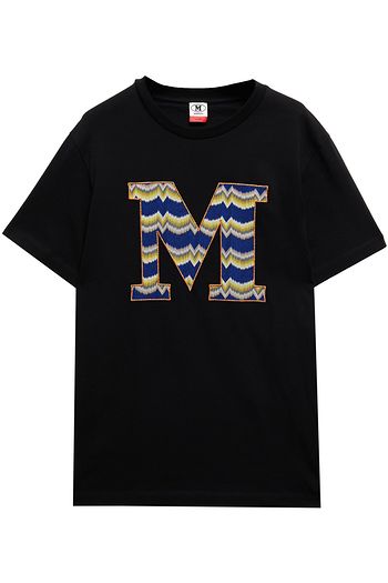 M MISSONI Crochet-knit and cotton-jersey T-shirt