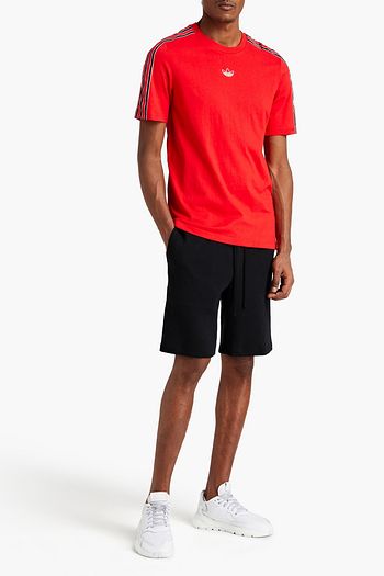 ADIDAS ORIGINALS Striped cotton-jersey T-shirt