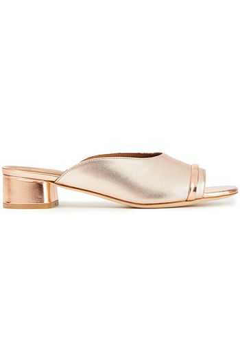 MALONE SOULIERS Sefa 30 metallic leather mules