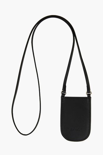 MARNI ロゴアップリケ付き レザー ネックレス