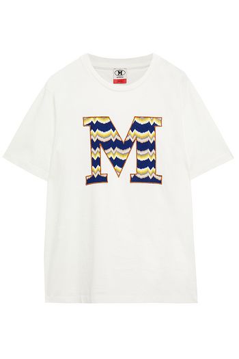 M MISSONI Crochet-knit and cotton-jersey T-shirt
