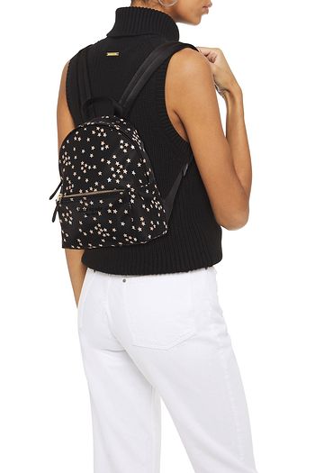 KATE SPADE NEW YORK City Pack glittered printed shell backpack