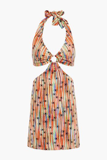 M MISSONI Ring-embellished printed swimsuit