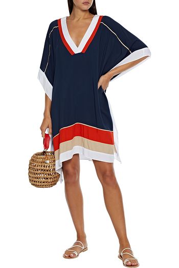 JETS AUSTRALIA BY JESSIKA ALLEN Ultraluxe color-block voile kaftan